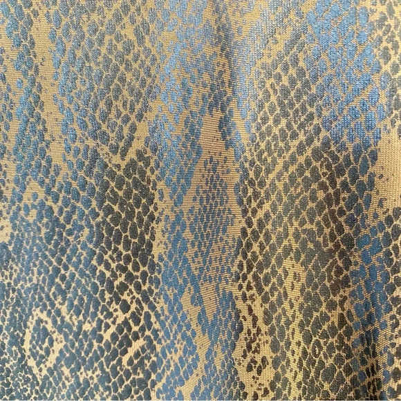 Spanx Women's Faux Leather Brown Snakeskin Leggings Size S - Picture 4 of 5